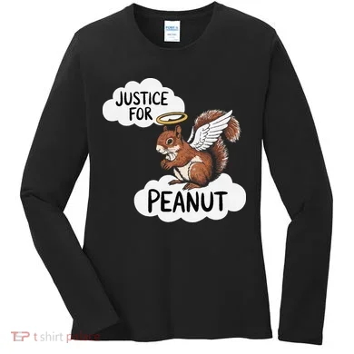Justice For Peanut The Squirrel Women's Long Sleeve Shirt