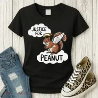 Justice For Peanut The Squirrel Women's T-Shirt thumb 3