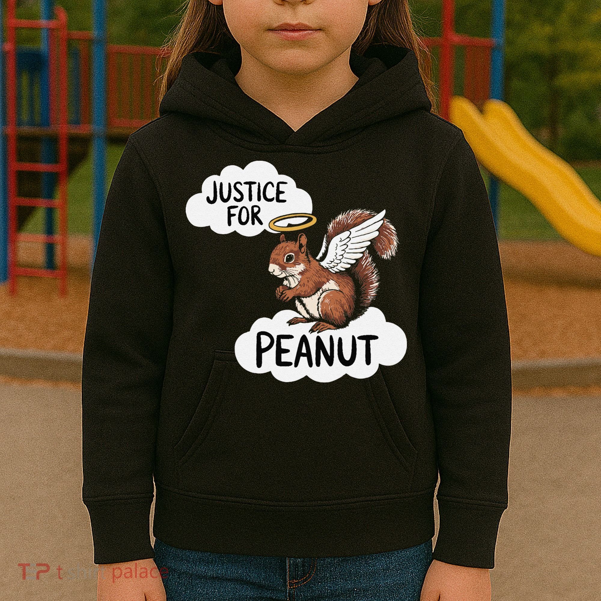 Justice For Peanut The Squirrel Kids Hoodie