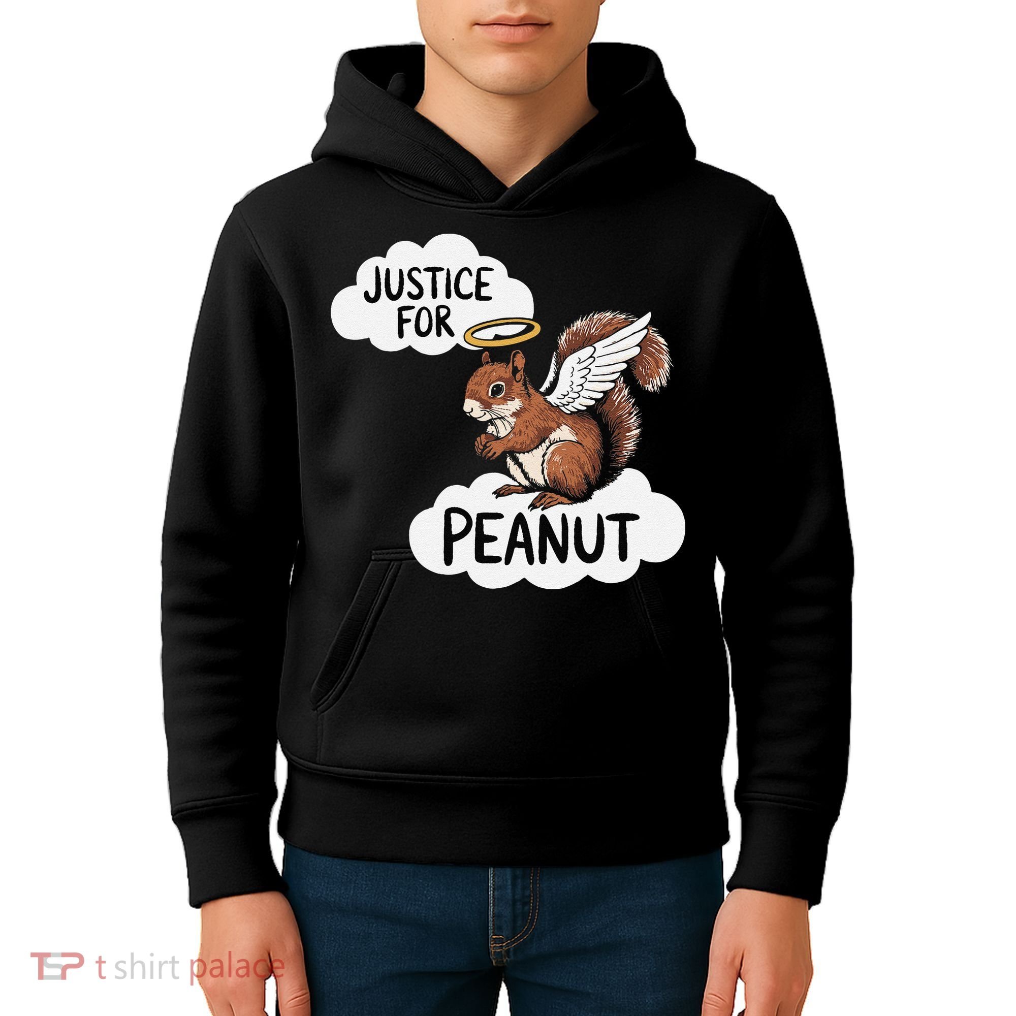 Justice For Peanut The Squirrel Kids Hoodie