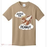 Justice For Peanut The Squirrel Kids T-Shirt thumb 0