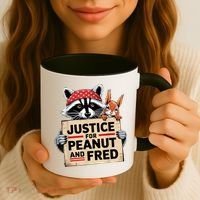 Justice For Peanut And Fred Animal Rights Protest Coffee Mug thumb 3