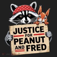 Justice For Peanut And Fred Animal Rights Protest Hat thumb 2