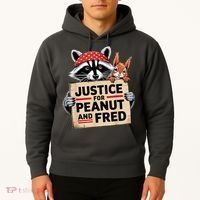 Justice For Peanut And Fred Animal Rights Protest Hoodie thumb 2