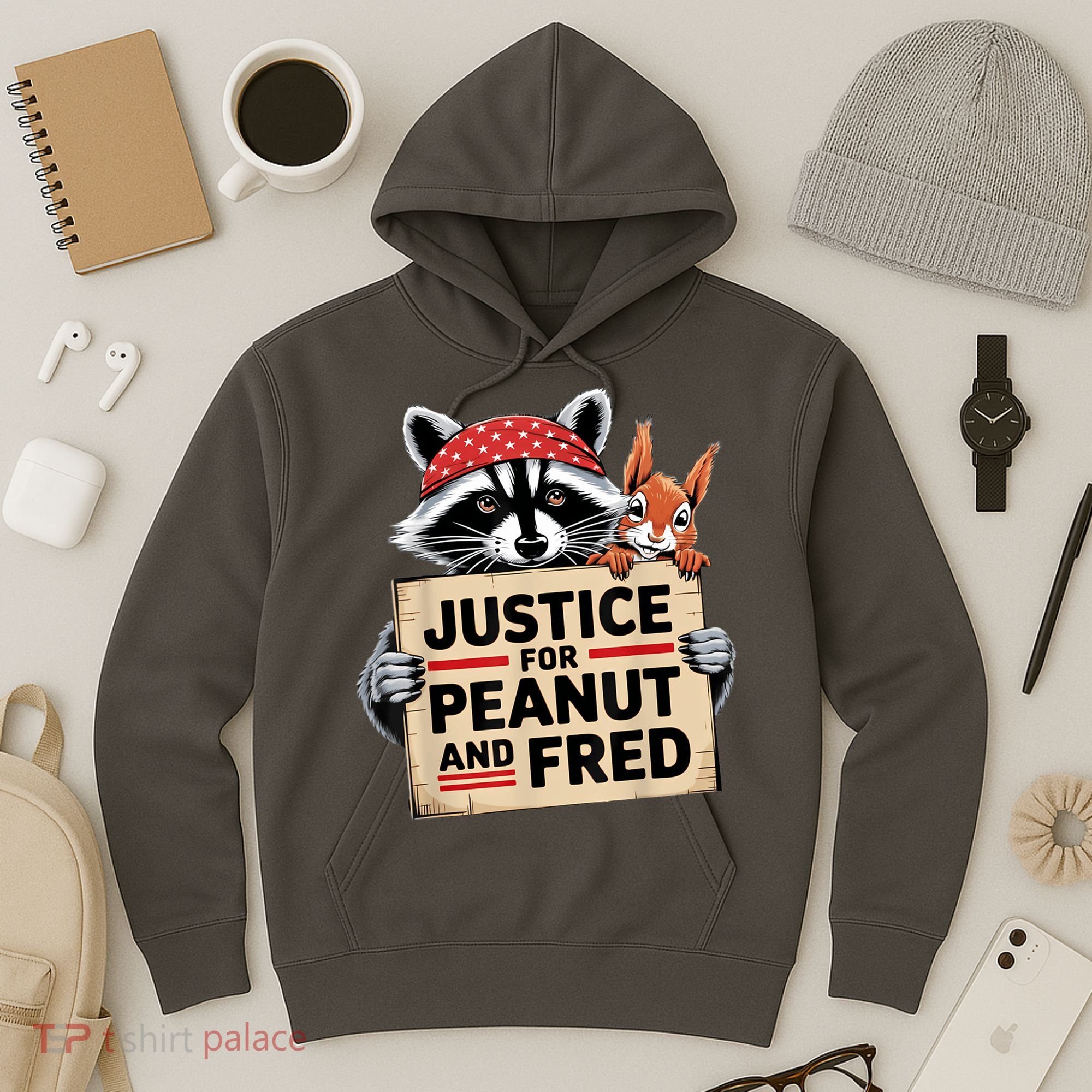 Justice For Peanut And Fred Animal Rights Protest Hoodie