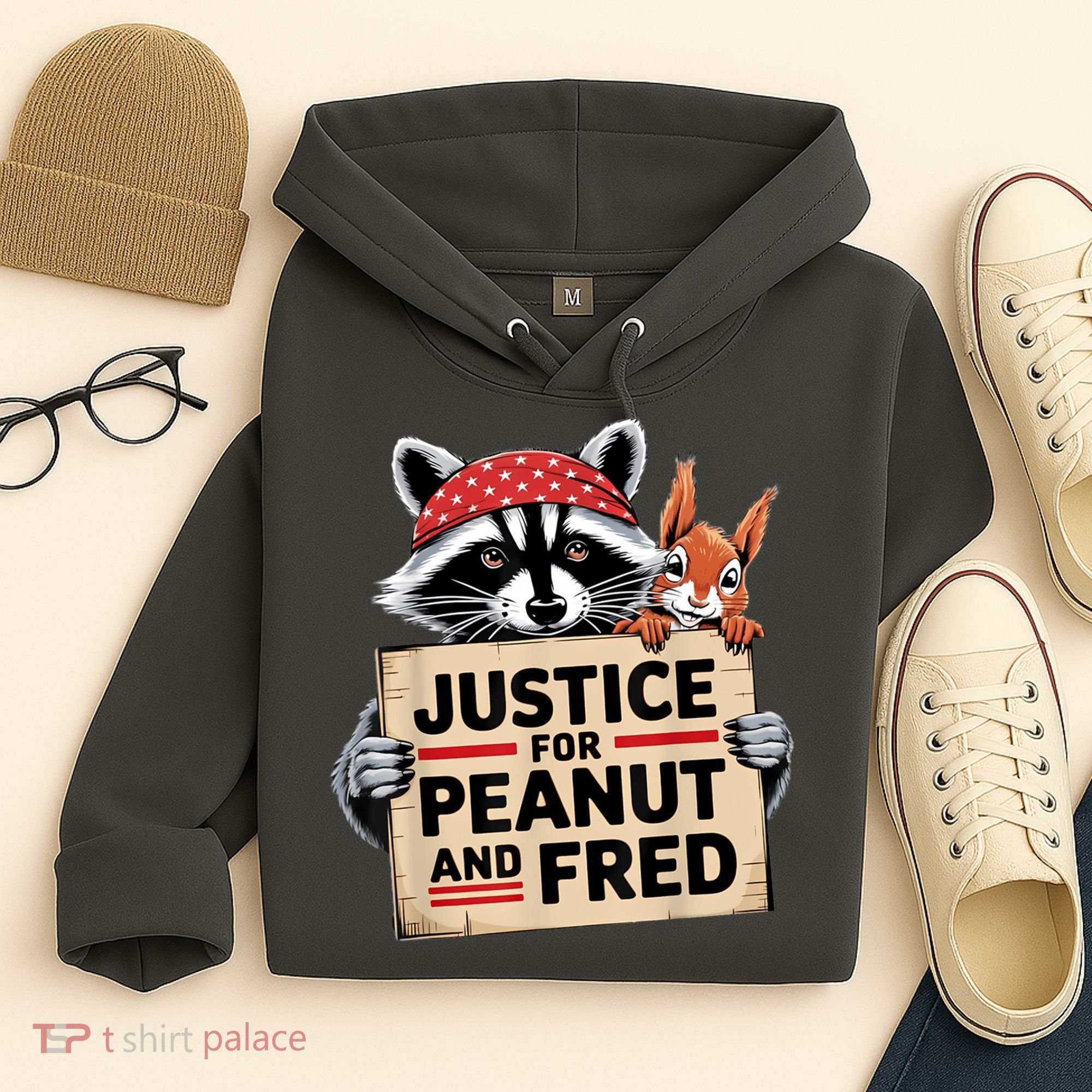 Justice For Peanut And Fred Animal Rights Protest Hoodie