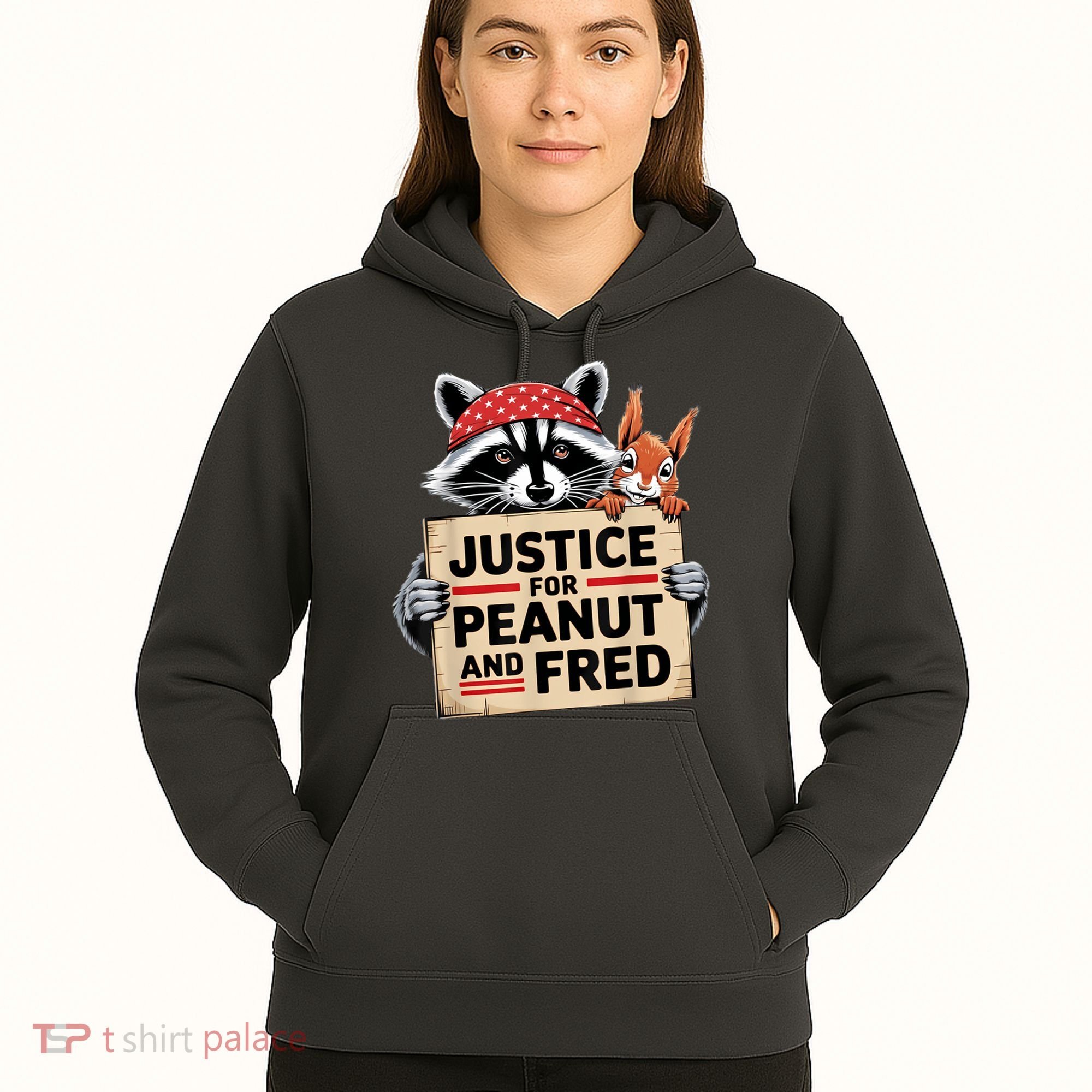 Justice For Peanut And Fred Animal Rights Protest Hoodie