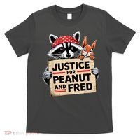 Justice For Peanut And Fred Animal Rights Protest T-Shirt thumb 0