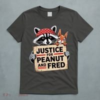 Justice For Peanut And Fred Animal Rights Protest T-Shirt thumb 5