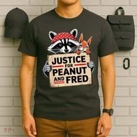 Justice For Peanut And Fred Animal Rights Protest T-Shirt thumb 6
