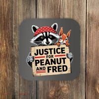 Justice For Peanut And Fred Animal Rights Protest Coaster thumb 0