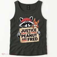 Justice For Peanut And Fred Animal Rights Protest Tank Top thumb 2