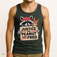 Justice For Peanut And Fred Animal Rights Protest Tank Top thumb 3