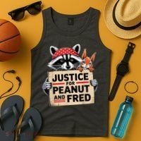 Justice For Peanut And Fred Animal Rights Protest Tank Top thumb 4