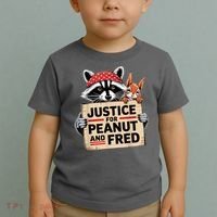 Justice For Peanut And Fred Animal Rights Protest Toddler T-Shirt thumb 2