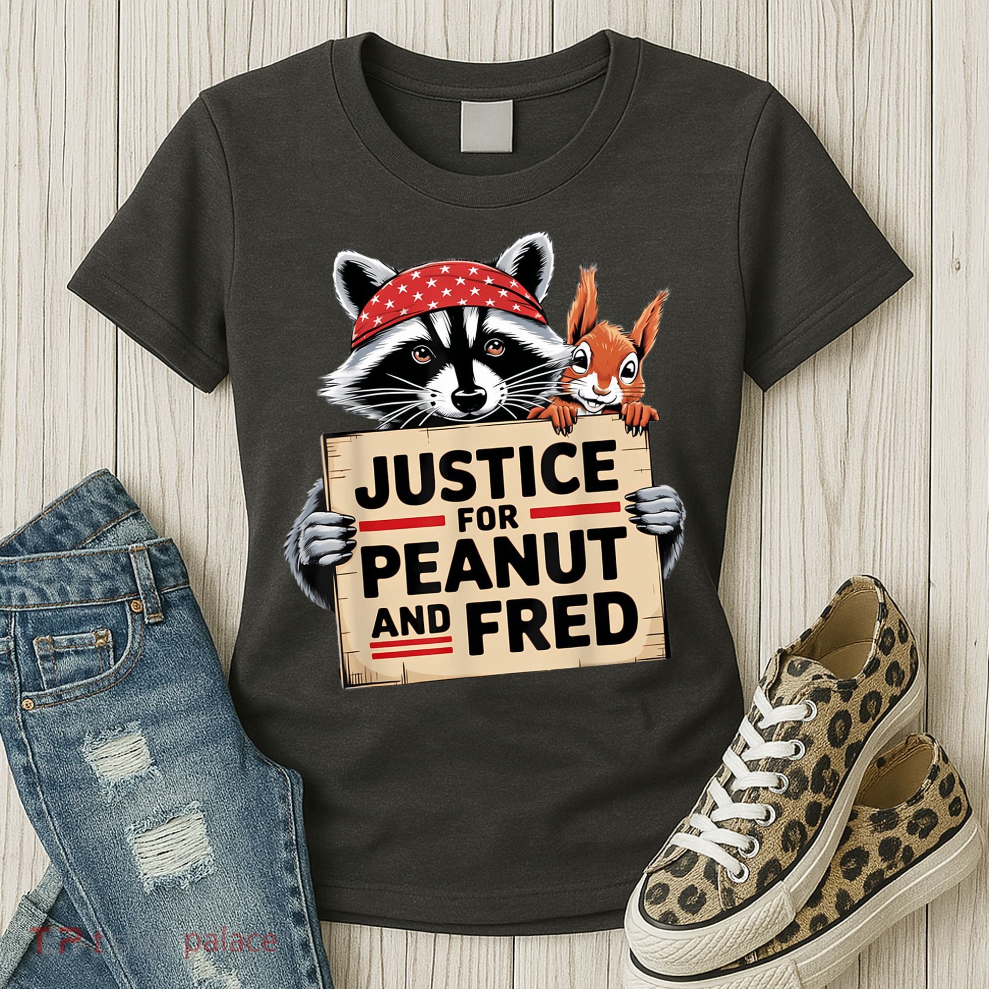 Justice For Peanut And Fred Animal Rights Protest Women's T-Shirt