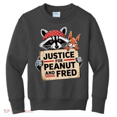 Justice For Peanut And Fred Animal Rights Protest Kids Sweatshirt