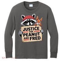 Justice For Peanut And Fred Animal Rights Protest Kids Long Sleeve Shirt thumb 0