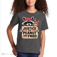 Justice For Peanut And Fred Animal Rights Protest Kids T-Shirt thumb 2