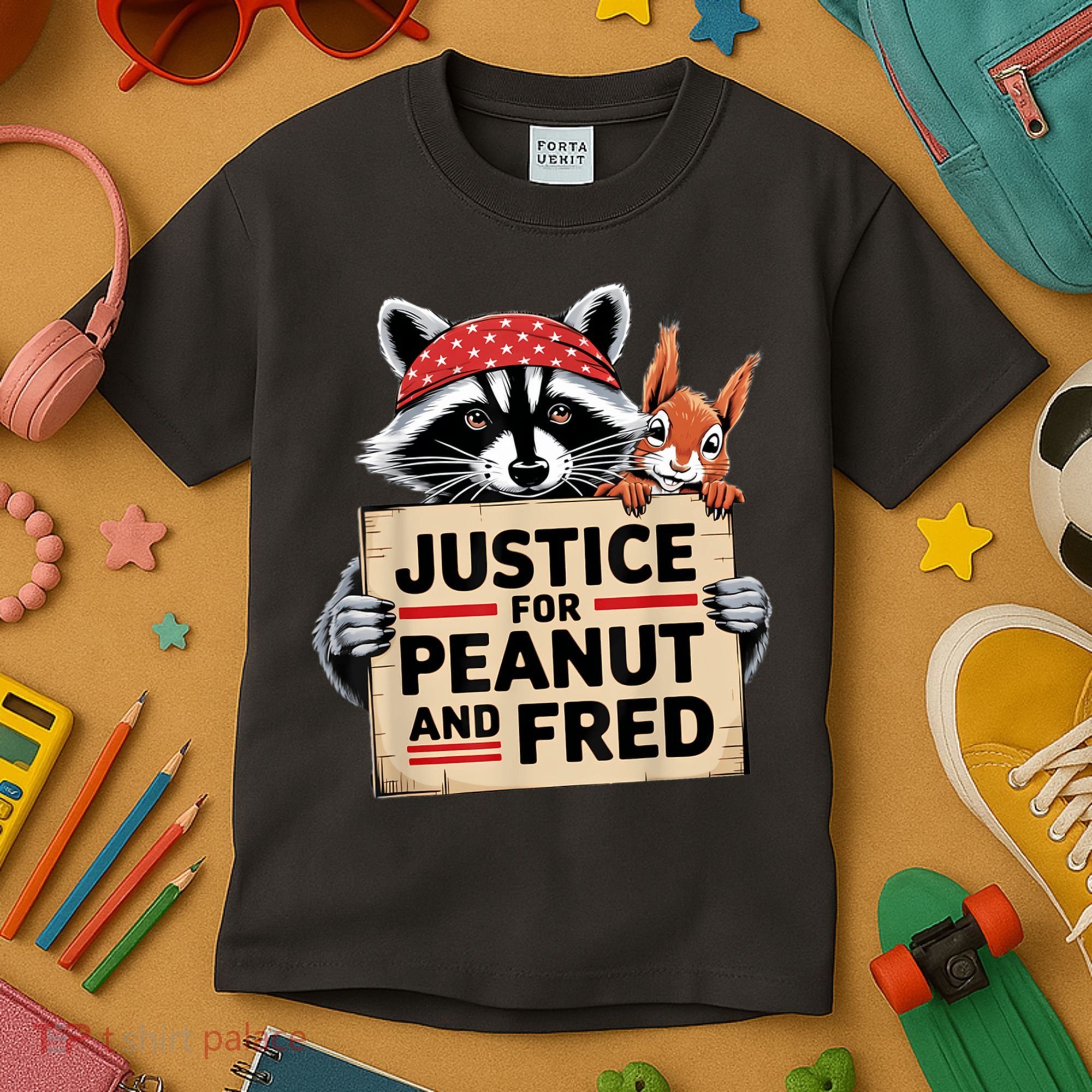 Justice For Peanut And Fred Animal Rights Protest Kids T-Shirt