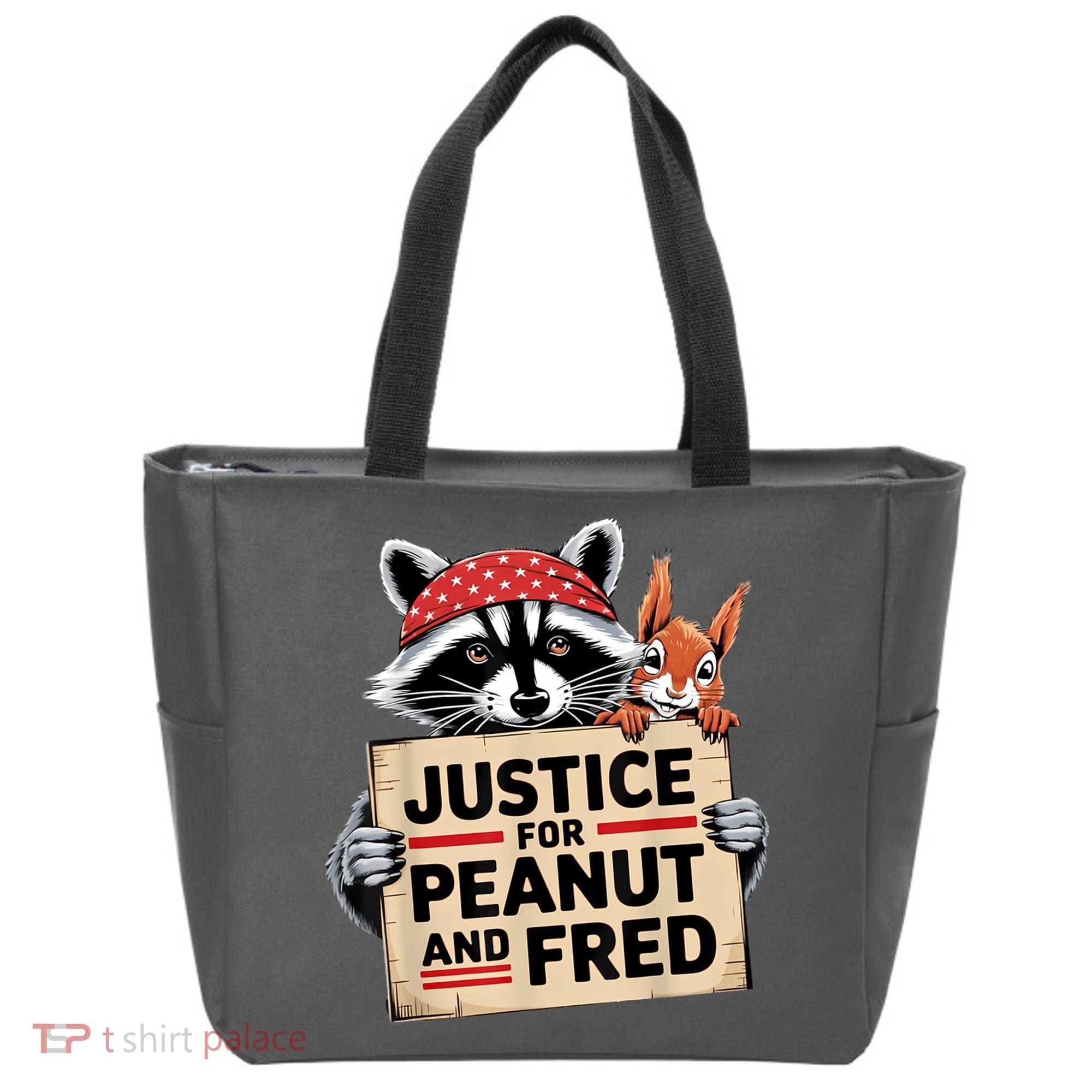Justice For Peanut And Fred Animal Rights Protest Tote Bag