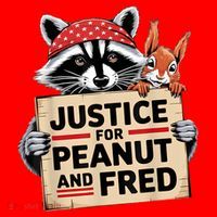Justice For Peanut And Fred Animal Rights Protest Santa Hat thumb 1