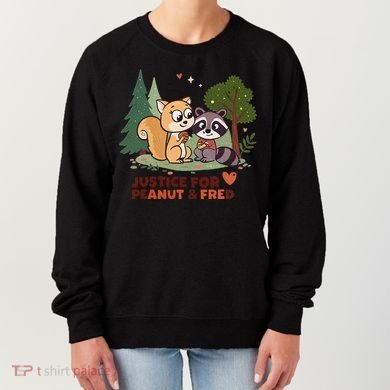 Justice For Peanut The Squirrel And Fred The Raccon Women's Sweatshirt