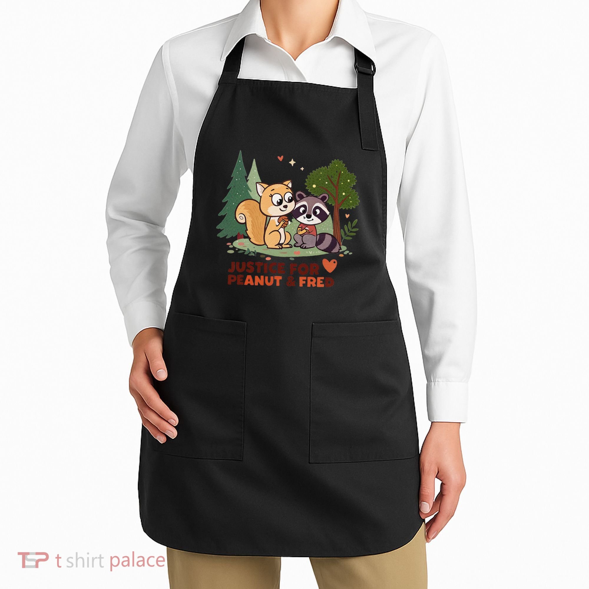 Justice For Peanut The Squirrel And Fred The Raccon Apron