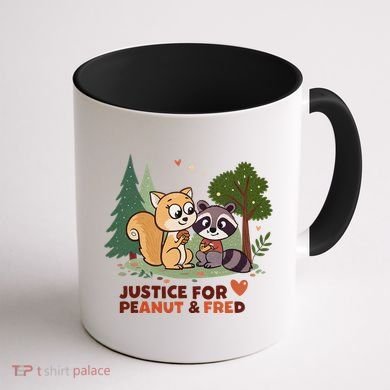Justice For Peanut The Squirrel And Fred The Raccon Coffee Mug back