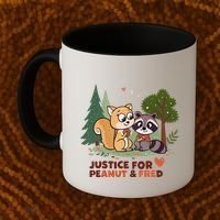 Justice For Peanut The Squirrel And Fred The Raccon Coffee Mug thumb 2