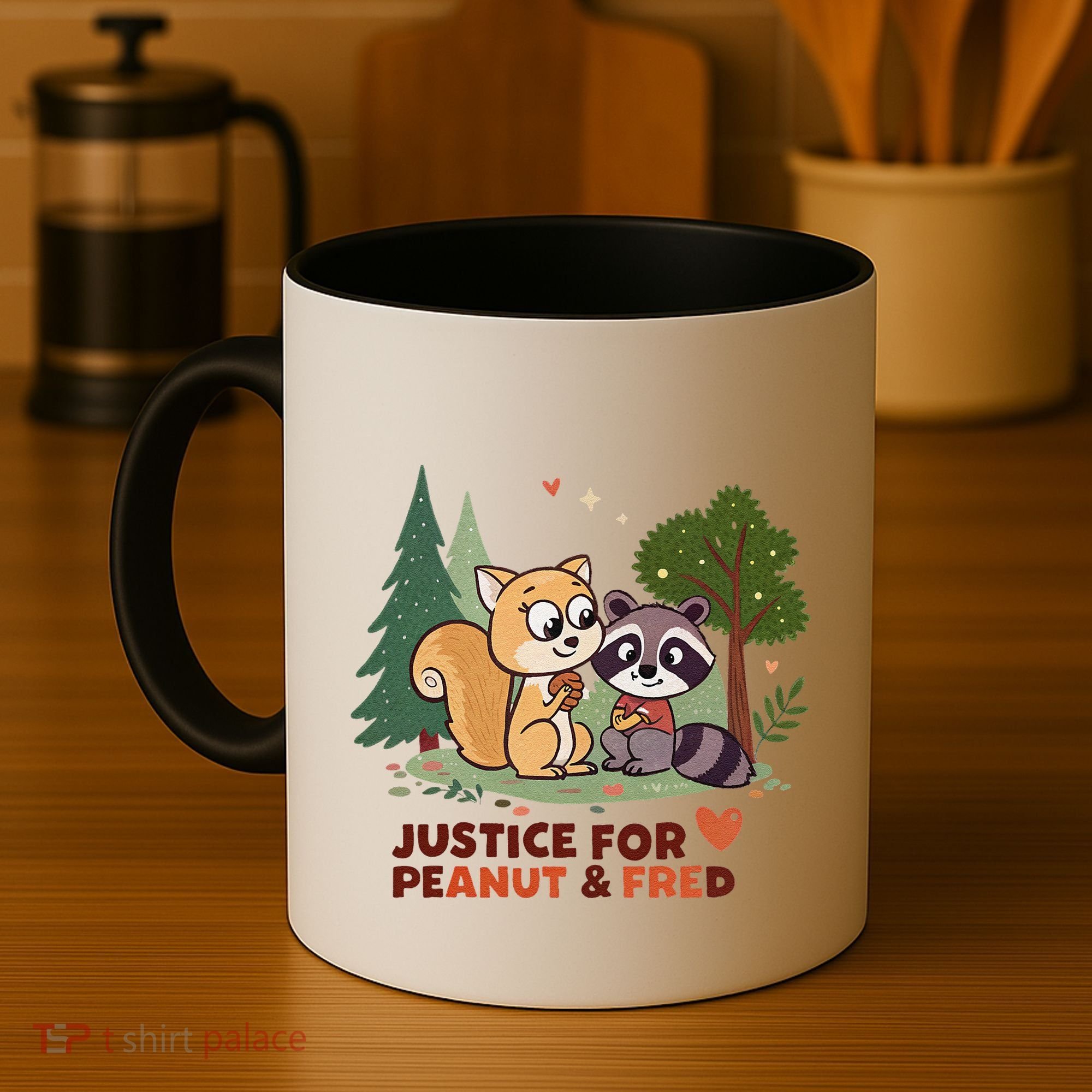 Justice For Peanut The Squirrel And Fred The Raccon Coffee Mug