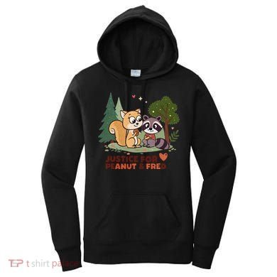 Justice For Peanut The Squirrel And Fred The Raccon Women's Hoodie