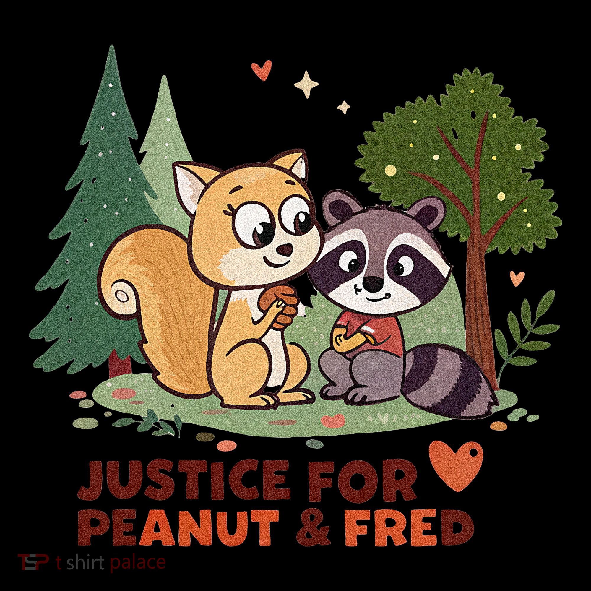 Justice For Peanut The Squirrel And Fred The Raccon Women's Hoodie