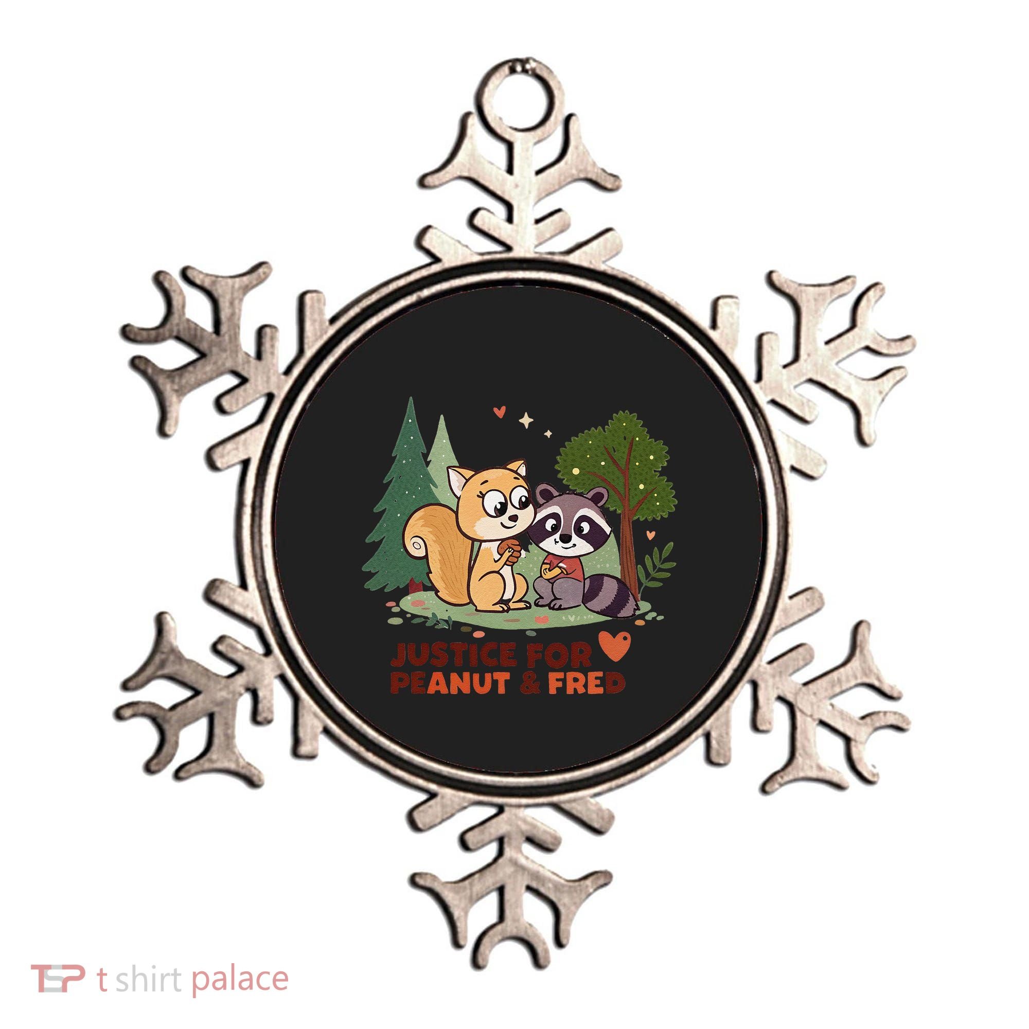 Justice For Peanut The Squirrel And Fred The Raccon Ornament