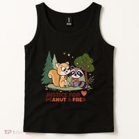 Justice For Peanut The Squirrel And Fred The Raccon Tank Top thumb 2
