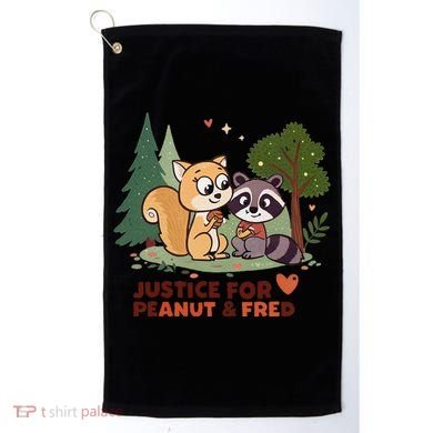 Justice For Peanut The Squirrel And Fred The Raccon Golf Towel