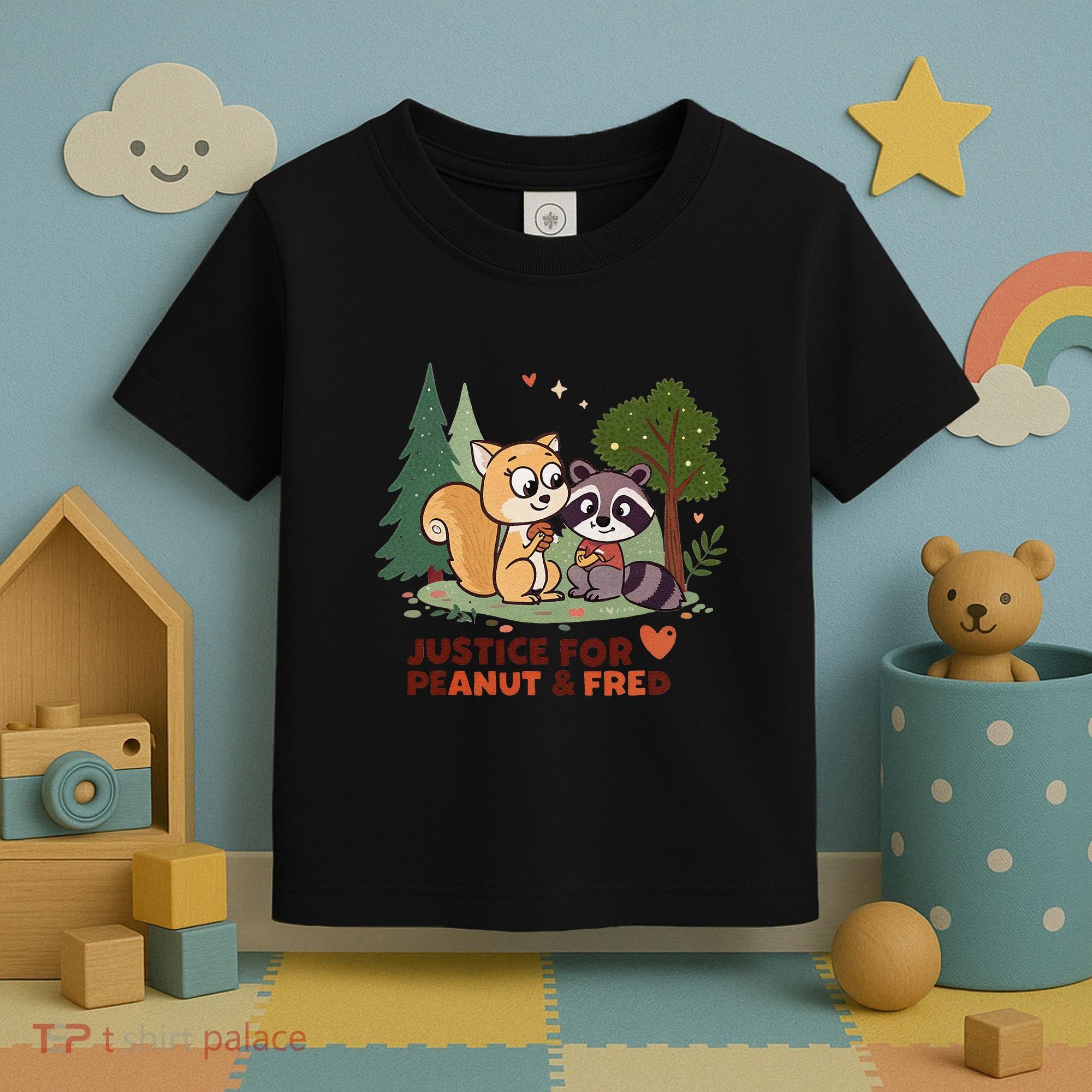 Justice For Peanut The Squirrel And Fred The Raccon Toddler T-Shirt