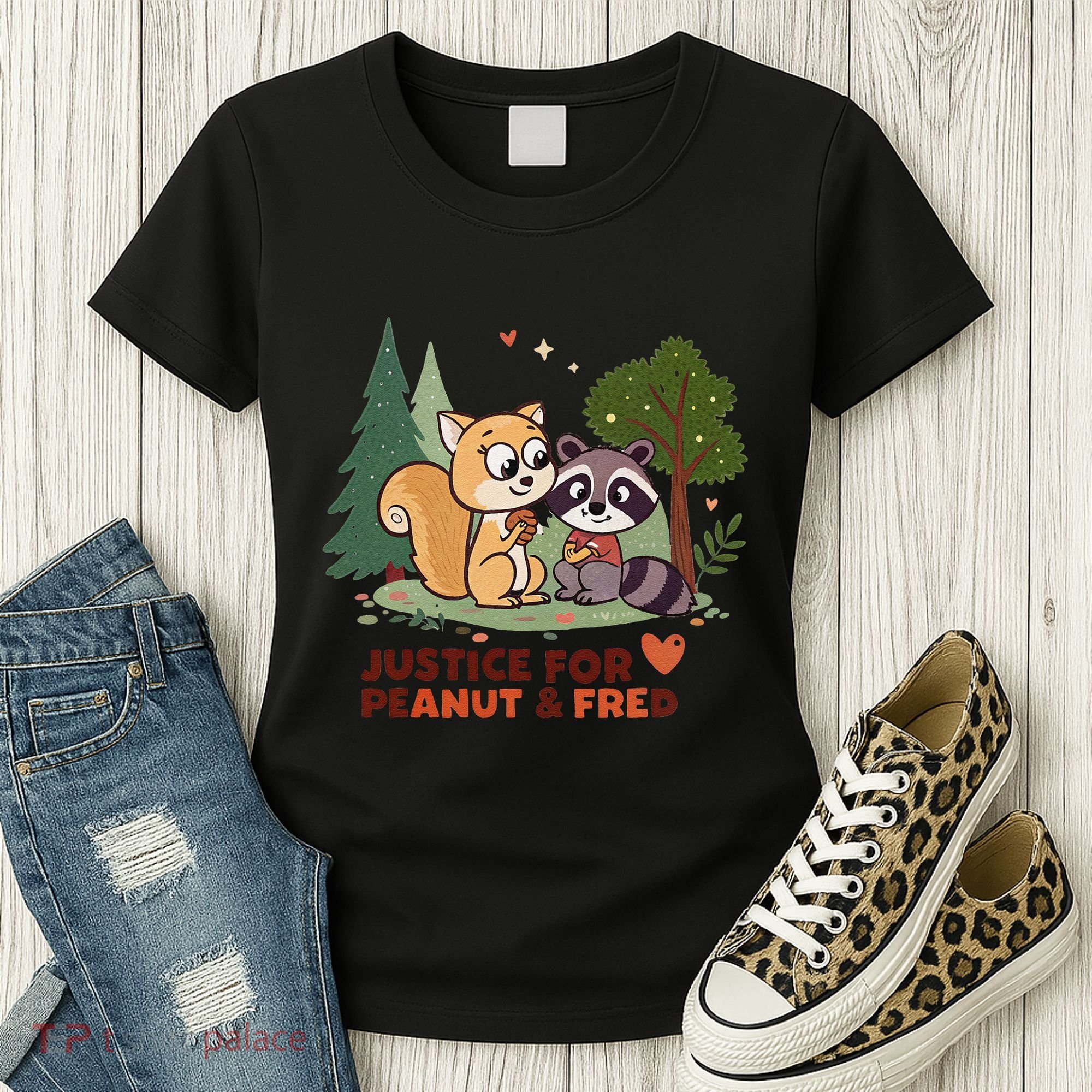 Justice For Peanut The Squirrel And Fred The Raccon Women's T-Shirt