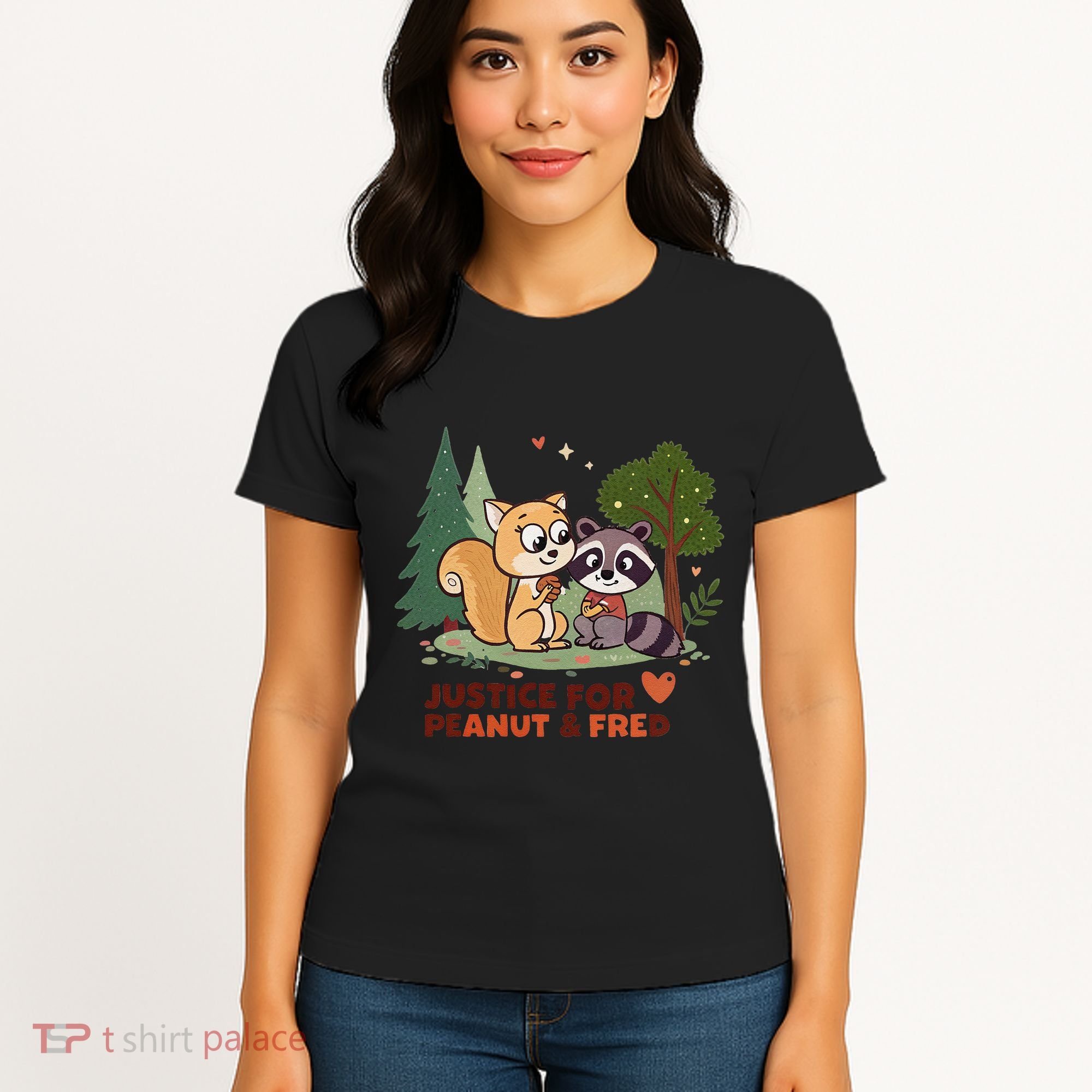 Justice For Peanut The Squirrel And Fred The Raccon Women's T-Shirt