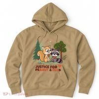 Justice For Peanut The Squirrel And Fred The Raccon Hoodie thumb 0