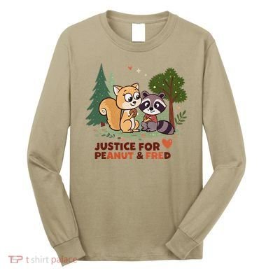 Justice For Peanut The Squirrel And Fred The Raccon Long Sleeve Shirt