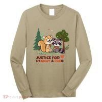 Justice For Peanut The Squirrel And Fred The Raccon Long Sleeve Shirt thumb 0