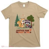 Justice For Peanut The Squirrel And Fred The Raccon T-Shirt thumb 0