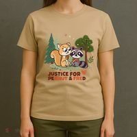 Justice For Peanut The Squirrel And Fred The Raccon T-Shirt thumb 4