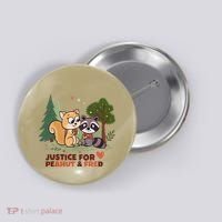 Justice For Peanut The Squirrel And Fred The Raccon Button thumb 0