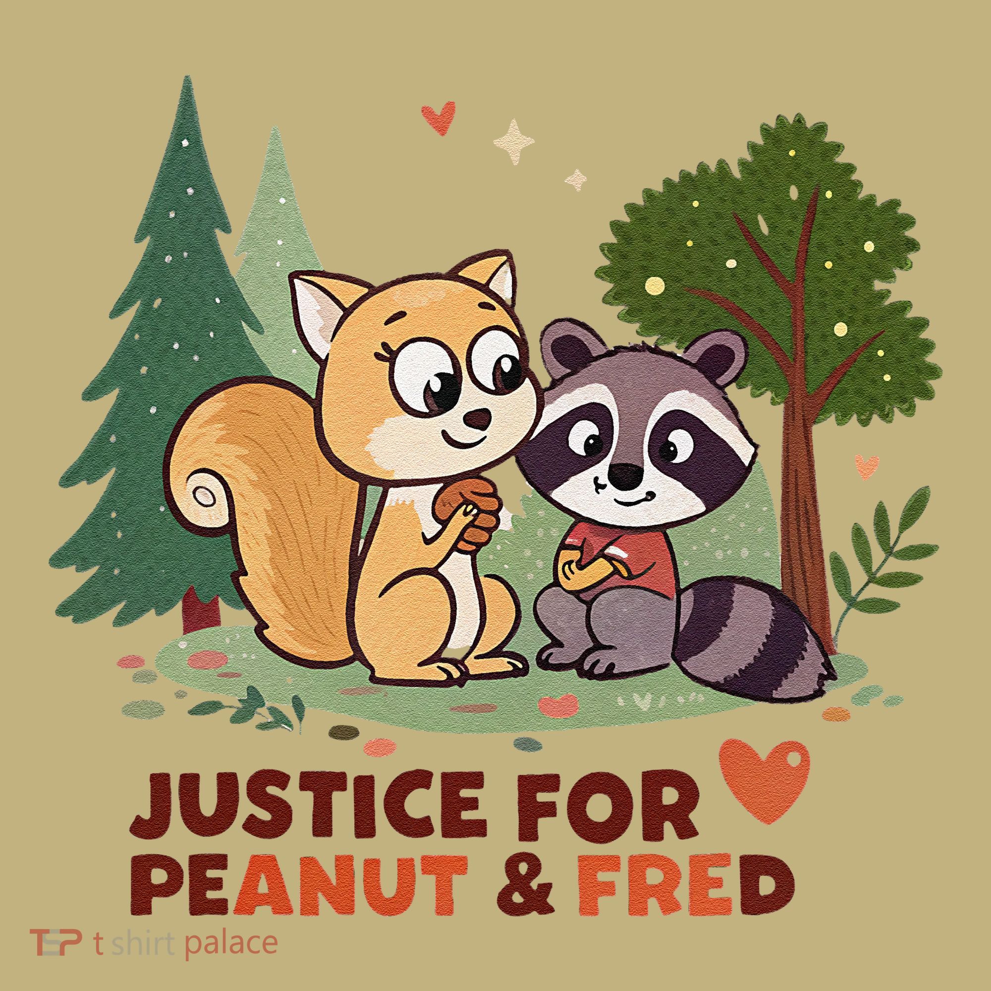Justice For Peanut The Squirrel And Fred The Raccon Button