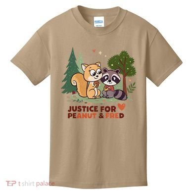 Justice For Peanut The Squirrel And Fred The Raccon Kids T-Shirt