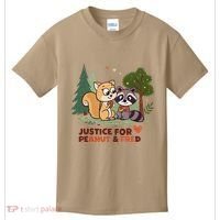 Justice For Peanut The Squirrel And Fred The Raccon Kids T-Shirt thumb 0