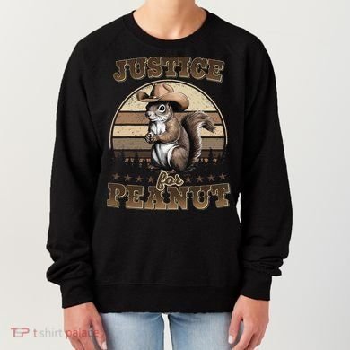 Justice For Peanut The Squirrel P地Ut Pnut Peanut Squirrel Women's Sweatshirt
