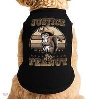 Justice For Peanut The Squirrel P地Ut Pnut Peanut Squirrel Doggie Tank thumb 0